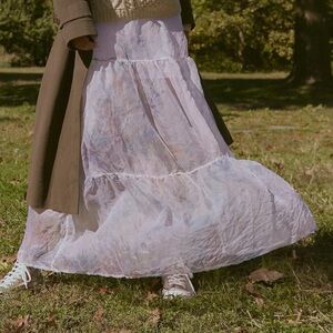 Riverside Sheer 100% Silk Organza Skirt